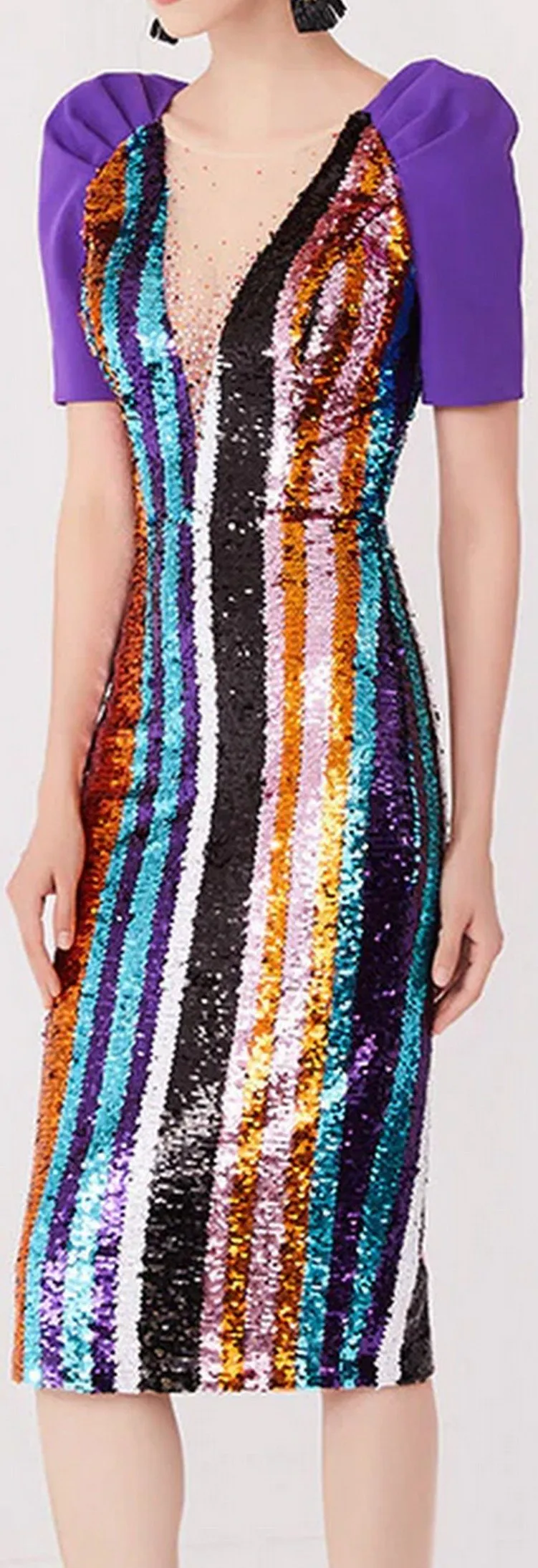 Heavily Sequin-Embellished Dress