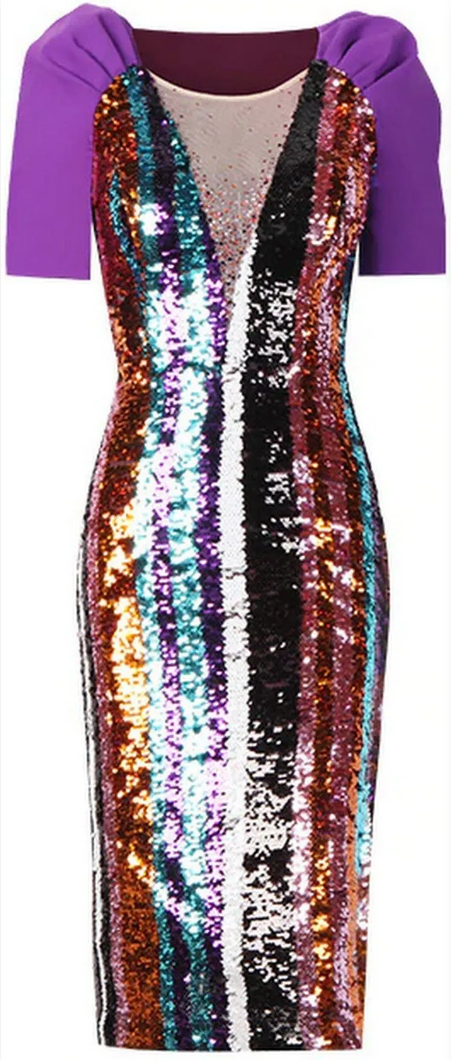 Heavily Sequin-Embellished Dress