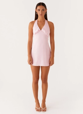 Heavy Hearted Mini Dress - Pink Heavy Hearted Mini Dress - Pink