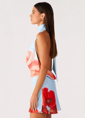 Heidi Mini Dress - Turquoise Bloom Heidi Mini Dress - Turquoise Bloom