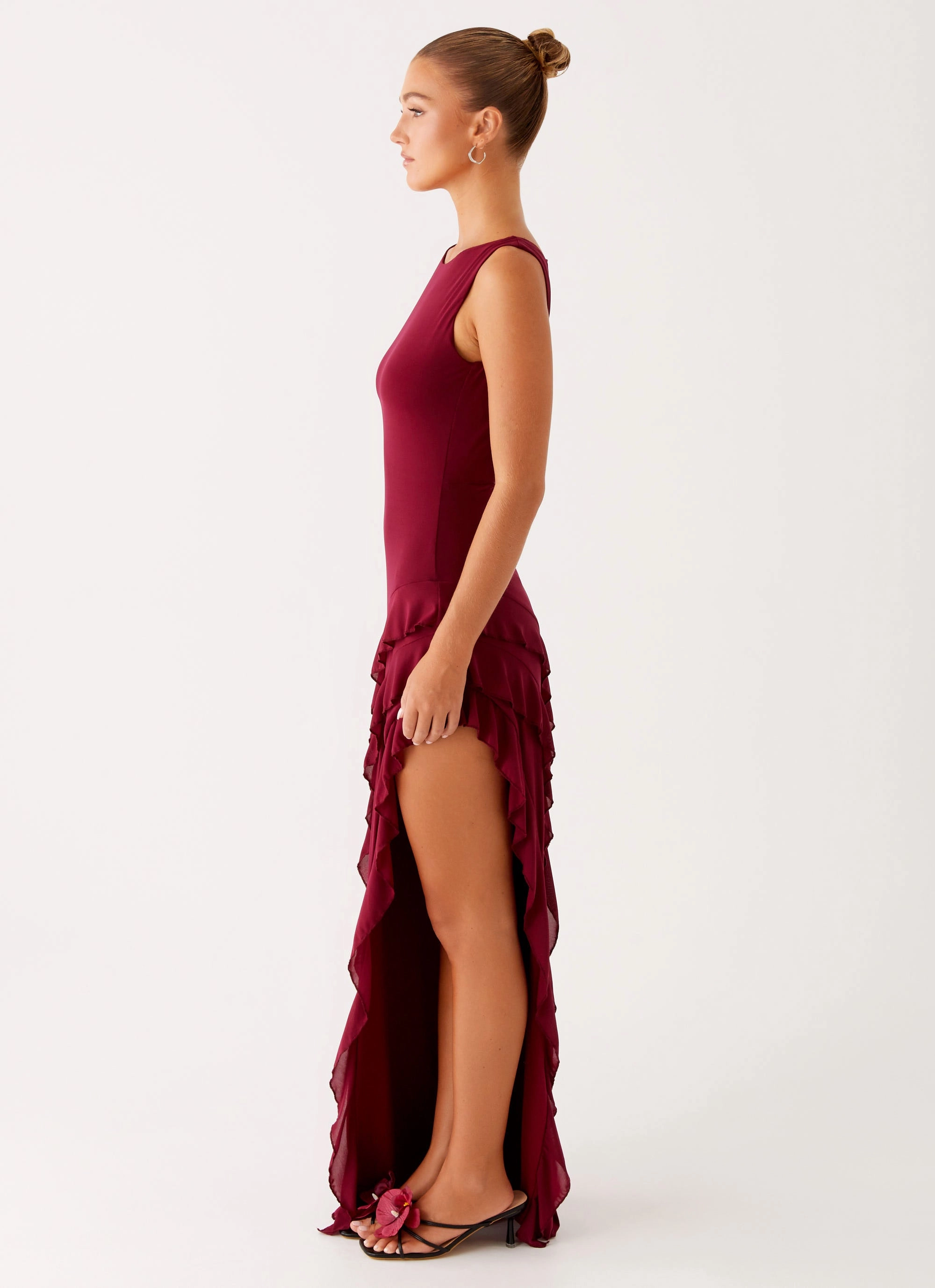 Hendrix Maxi Dress - Raspberry Wine