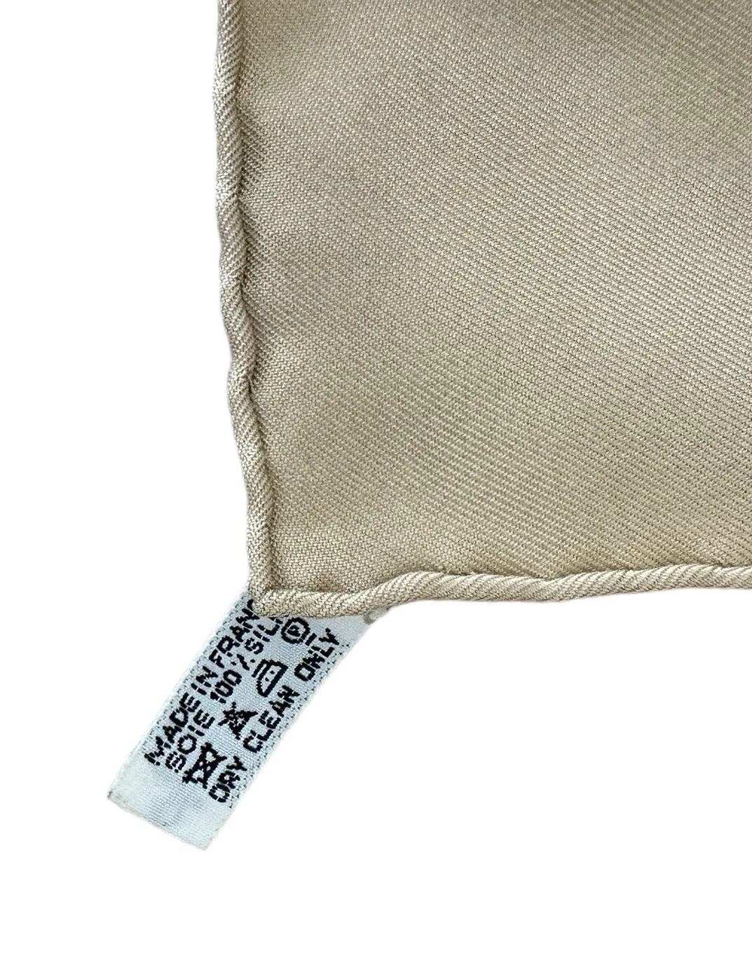 Hermes Biege Qu'importe Le Flacon Scarf 90cm Silk Scarf