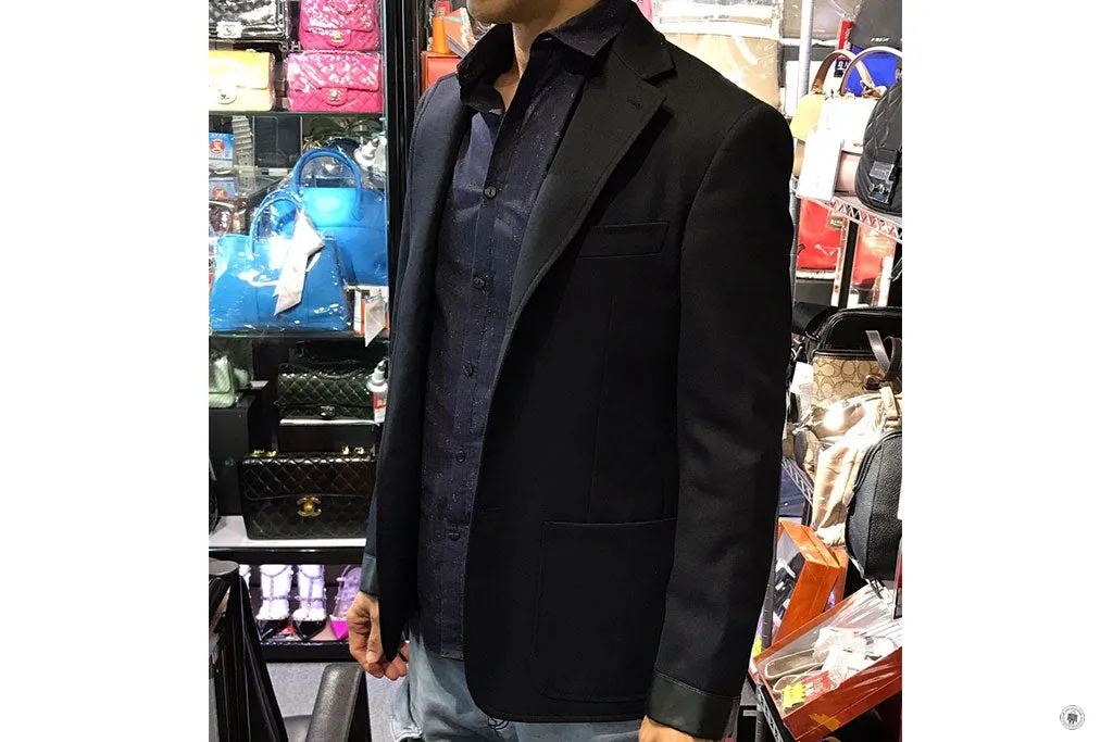 Hermes H744060HC0146 Vst 24 Relax Detail Cuir 3 Bts Cover Wool Techniqu Marine  Wool 46 Blazers
