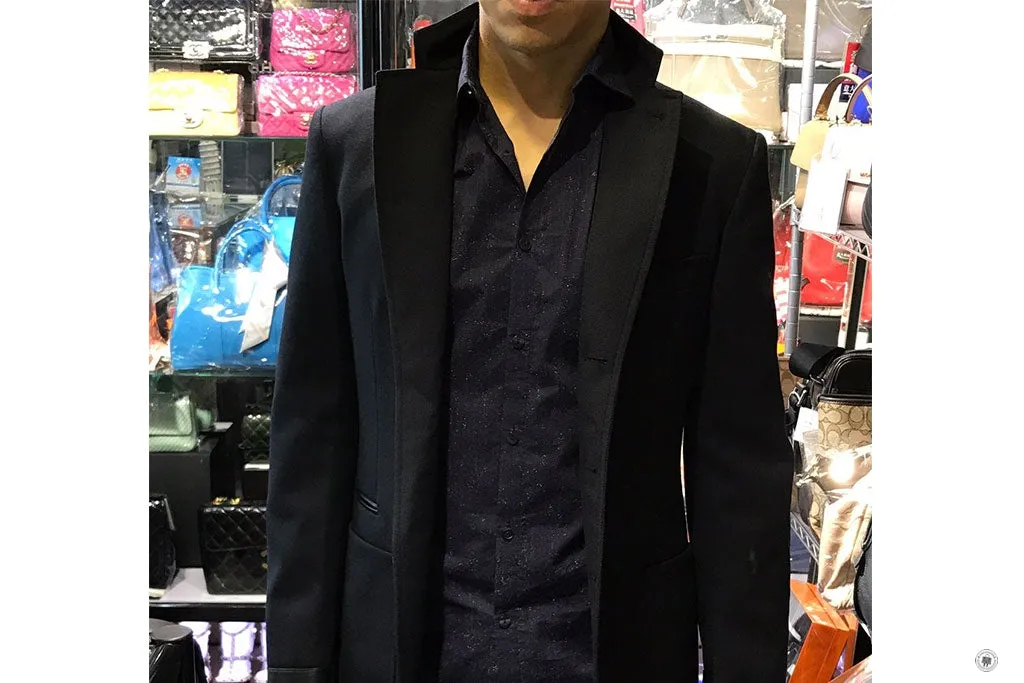Hermes H744060HC0146 Vst 24 Relax Detail Cuir 3 Bts Cover Wool Techniqu Marine  Wool 46 Blazers