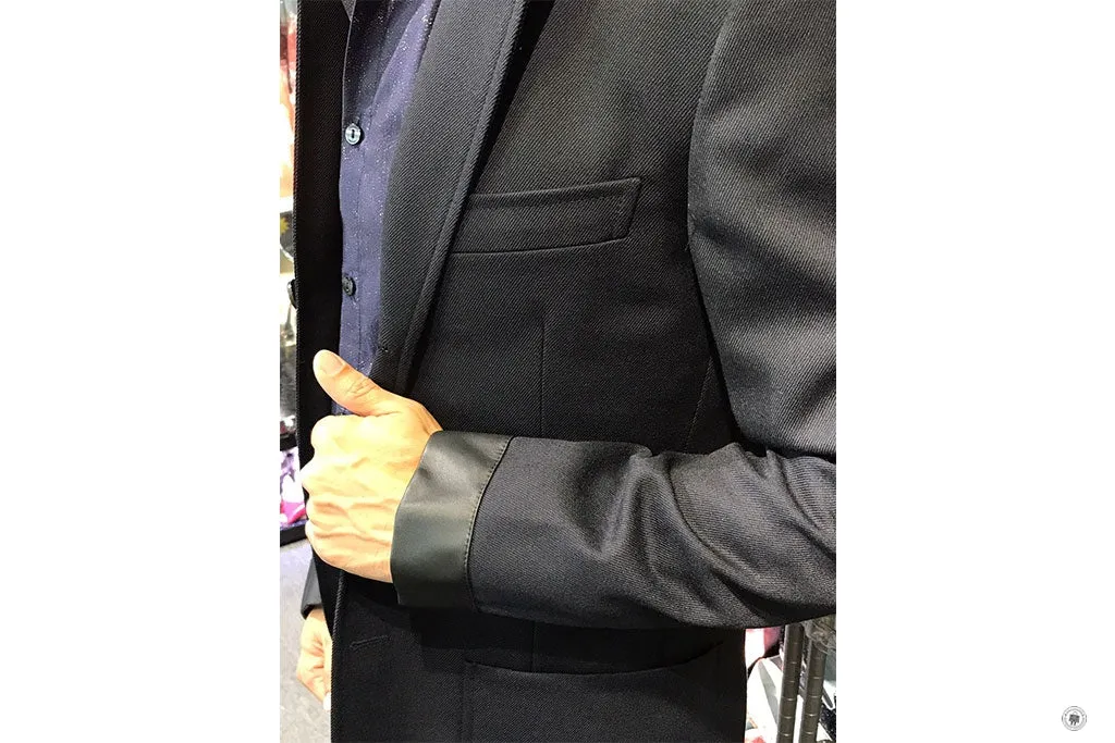 Hermes H744060HC0146 Vst 24 Relax Detail Cuir 3 Bts Cover Wool Techniqu Marine  Wool 46 Blazers