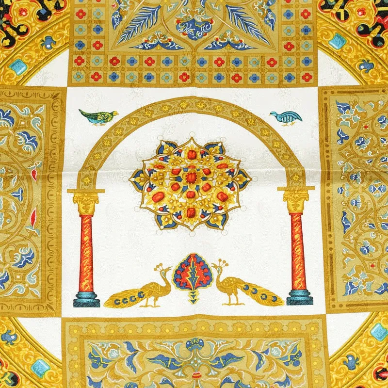Hermes Scarf "Ciels Byzantins" by Julia Abadie Vintage 90cm Silk Jacquard