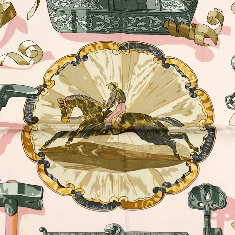 Hermes Scarf "Copeaux" by Caty Latham 90cm Silk