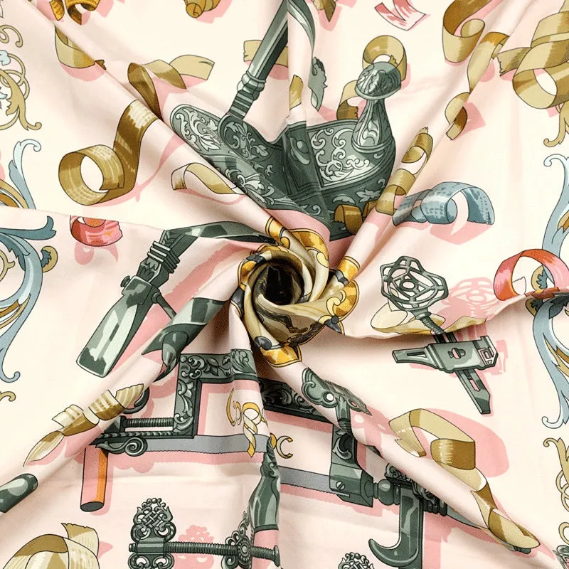 Hermes Scarf "Copeaux" by Caty Latham 90cm Silk