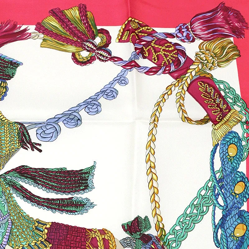 Hermes Scarf "La Timbalier" by  Francoise Heron Vintage 90cm Silk