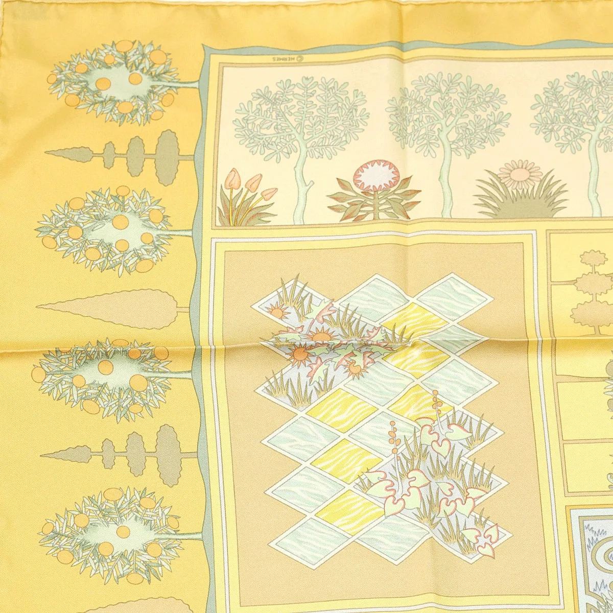 Hermes Scarf "Paridaiza" by Eugene Brunelle 90cm Silk