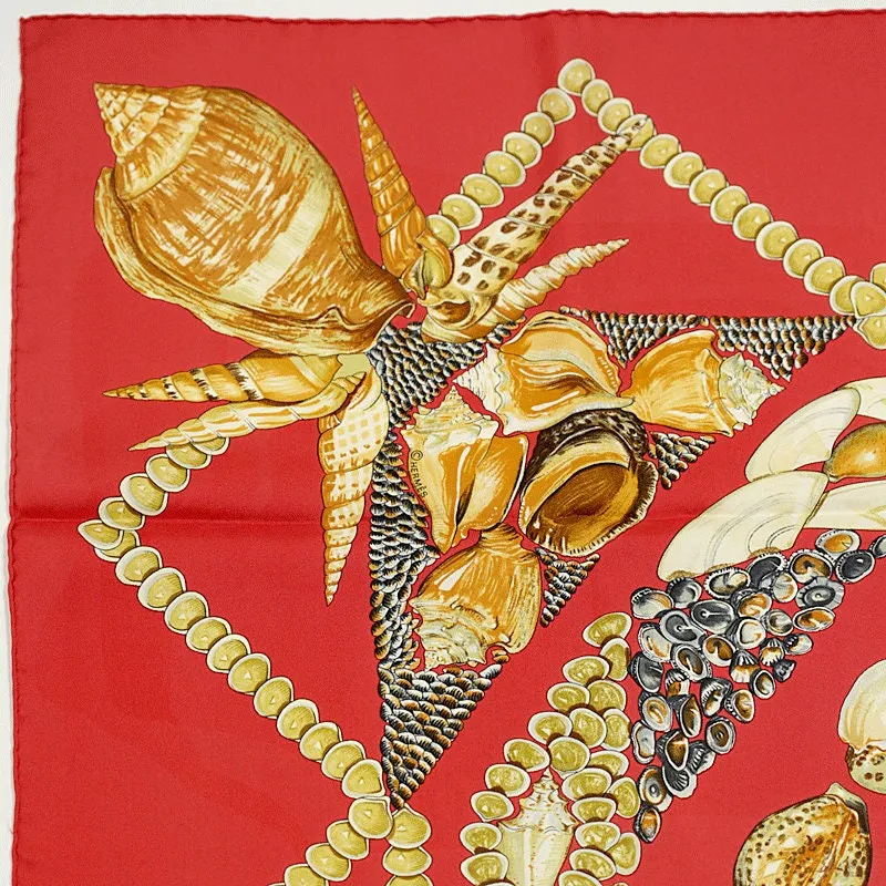 Hermes Scarf "Rocaille" by Valerie Dawlat Dumoulin Vintage 90cm Silk