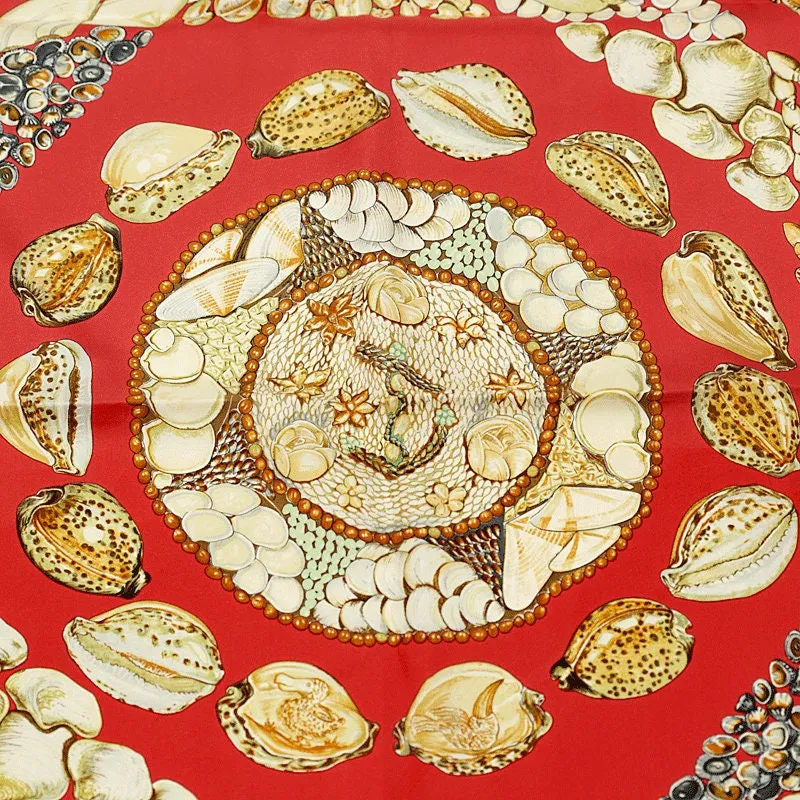 Hermes Scarf "Rocaille" by Valerie Dawlat Dumoulin Vintage 90cm Silk