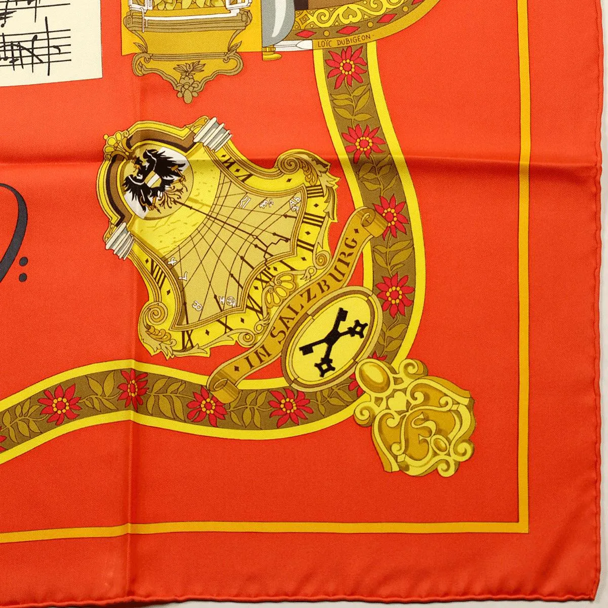 Hermes Scarf "Salzburg" by Loic Dubigeon 90cm Silk