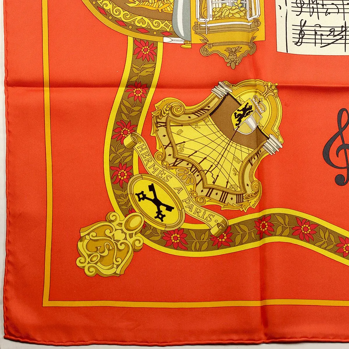 Hermes Scarf "Salzburg" by Loic Dubigeon 90cm Silk
