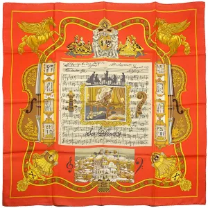 Hermes Scarf "Salzburg" by Loic Dubigeon 90cm Silk