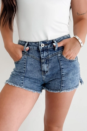 Hermione Frayed Very J Shorts (Denim)
