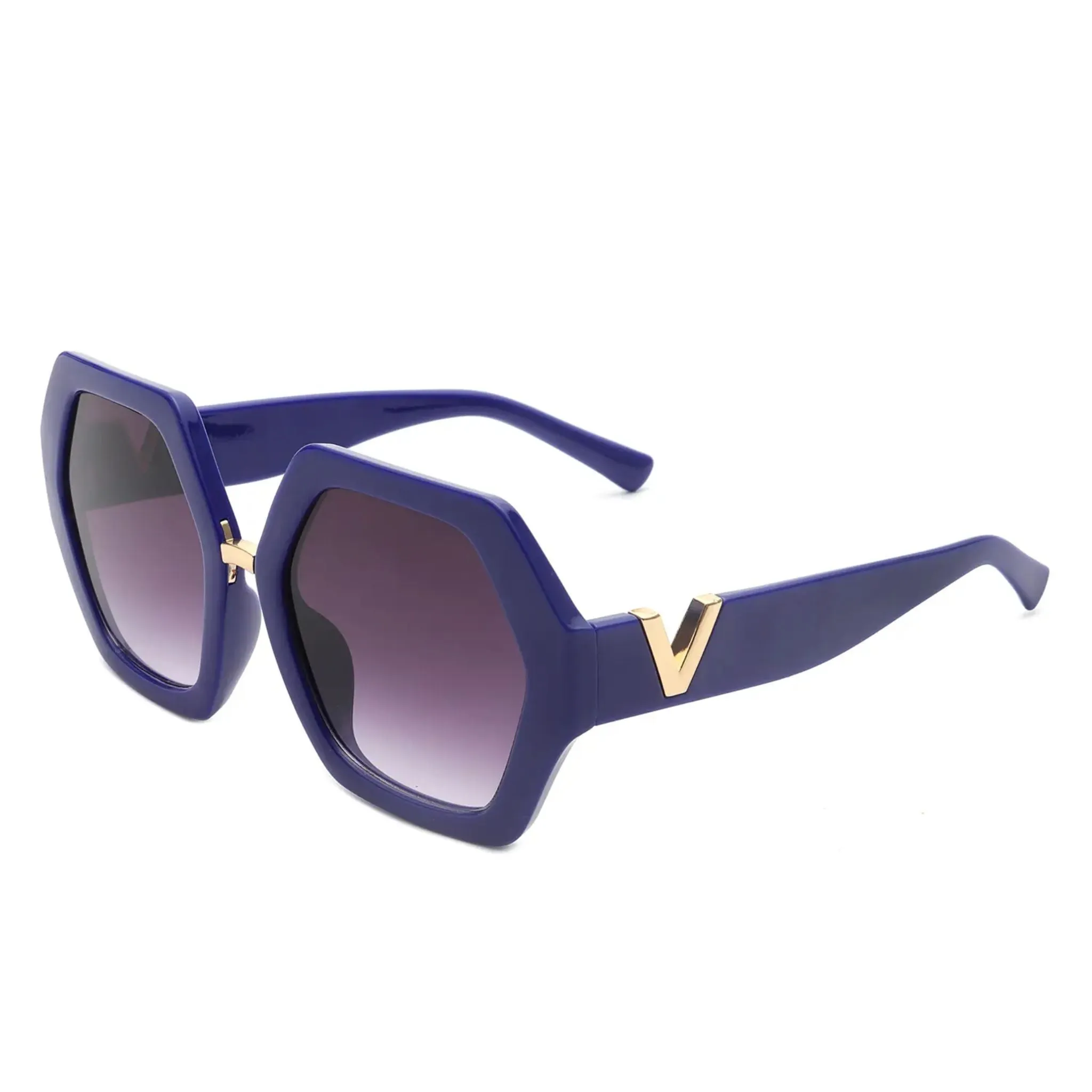 Hexagonal Oversized Ladies Sunglasses