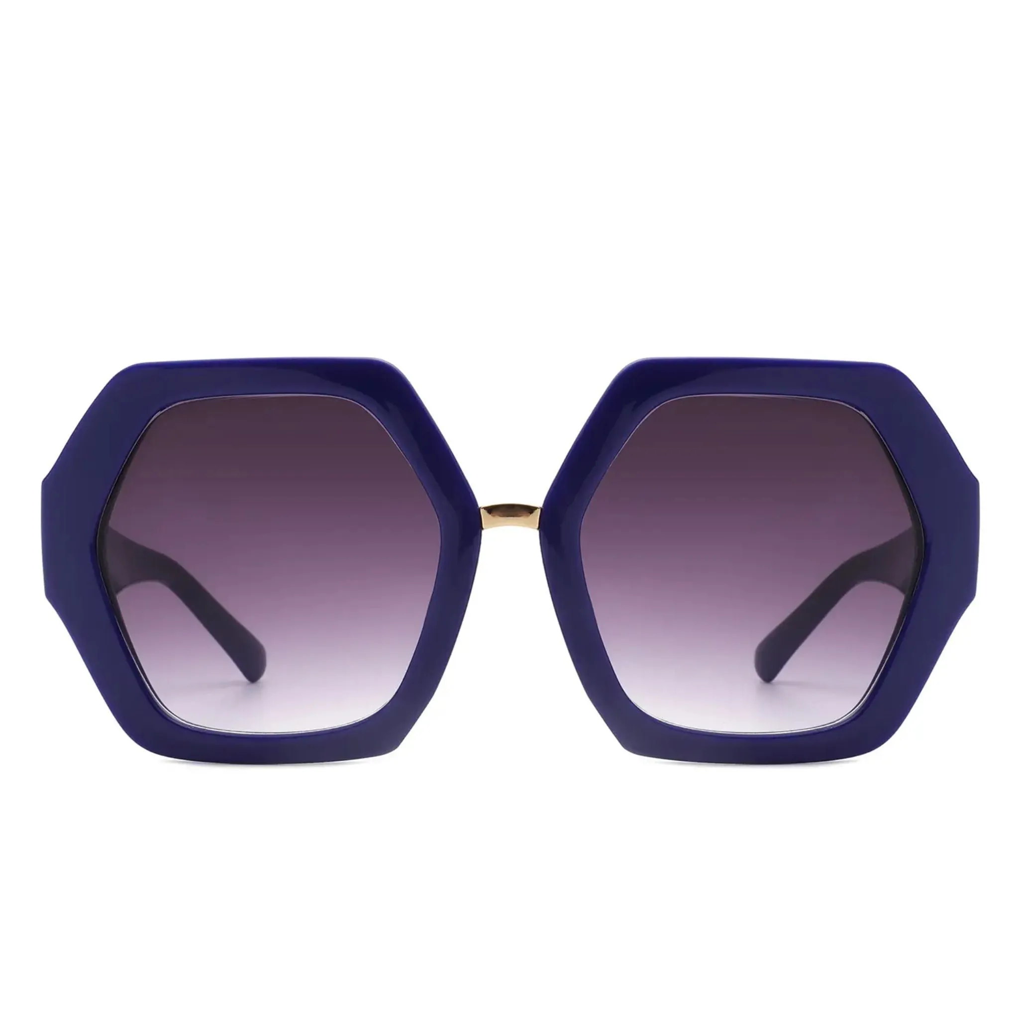 Hexagonal Oversized Ladies Sunglasses