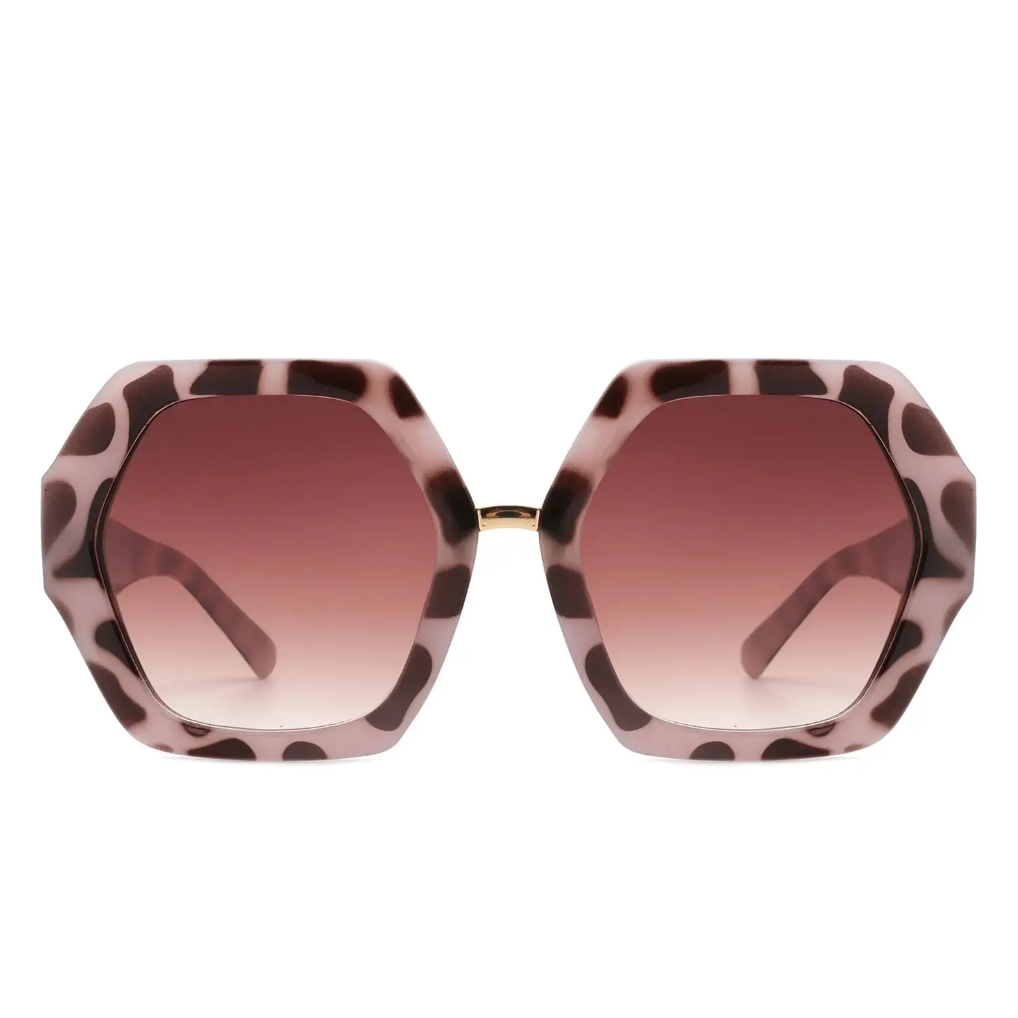 Hexagonal Oversized Ladies Sunglasses