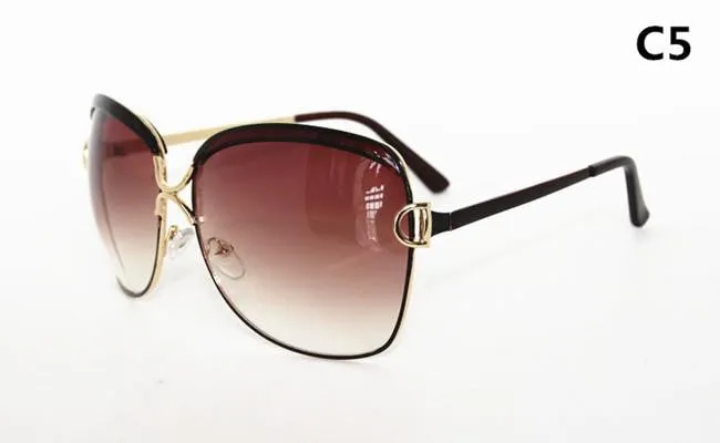 High Quality Brand Designer sunglasses Fashion Vintage Sun glasses women White frame glasses