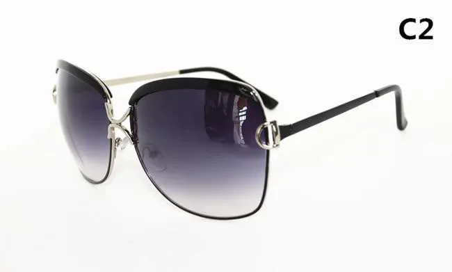 High Quality Brand Designer sunglasses Fashion Vintage Sun glasses women White frame glasses
