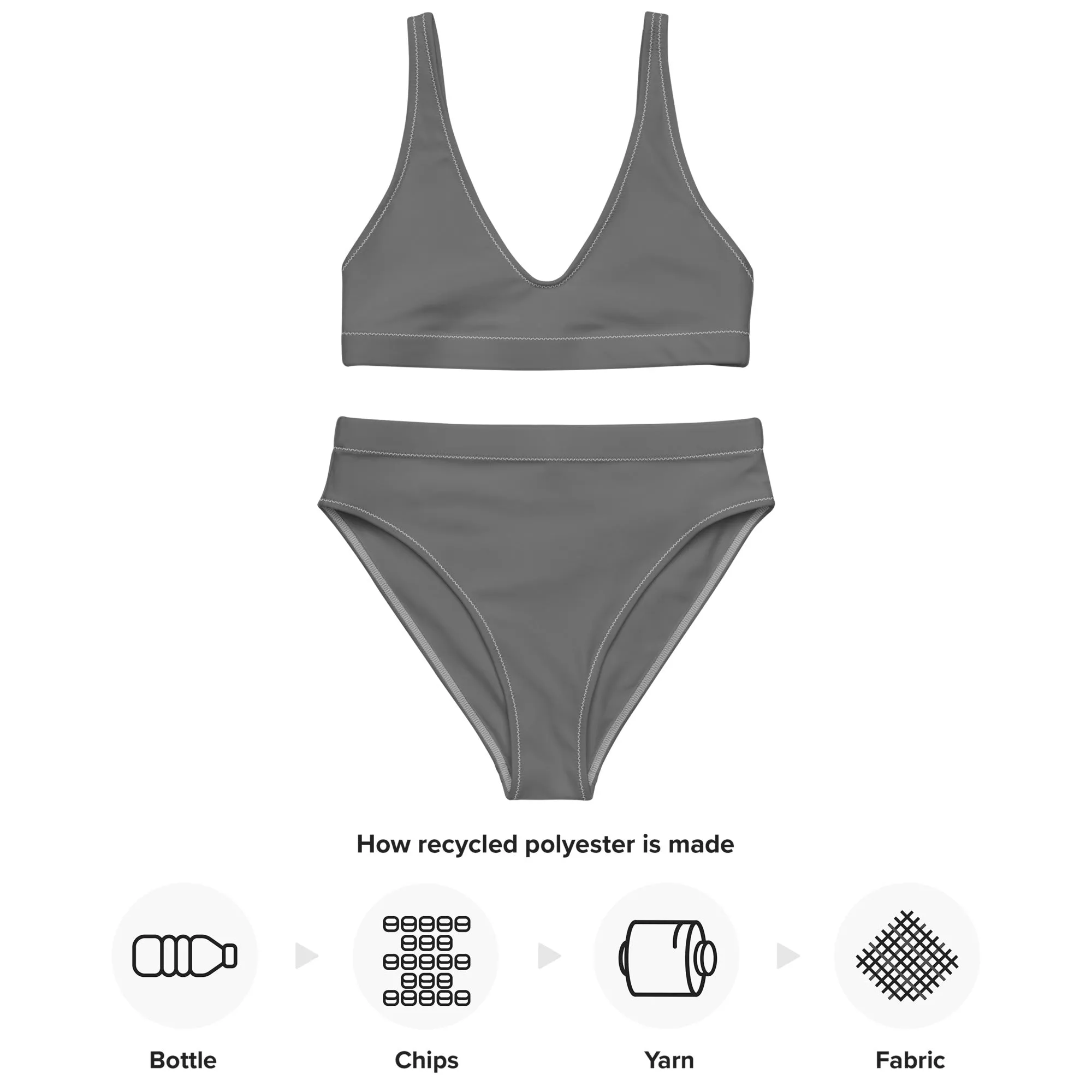 High Waisted Bikini Womens (Glamourange Luxury Bikini High Waisted - 003 Colours Model)