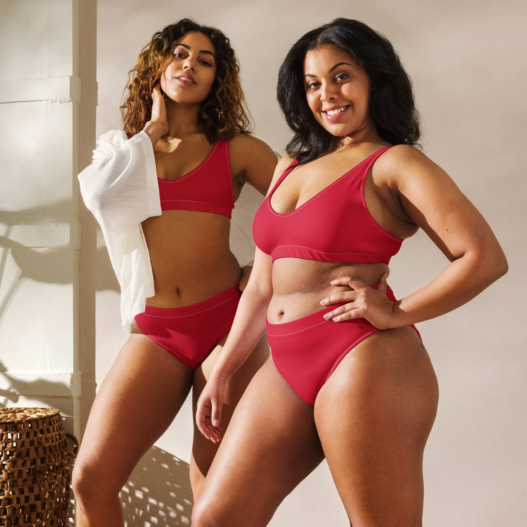 High Waisted Bikini Womens (Glamourange Luxury Bikini High Waisted - 004 Colours Model)