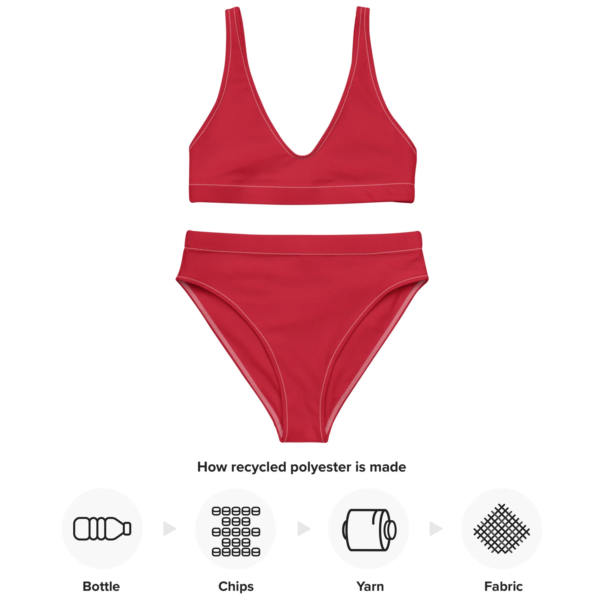 High Waisted Bikini Womens (Glamourange Luxury Bikini High Waisted - 004 Colours Model)