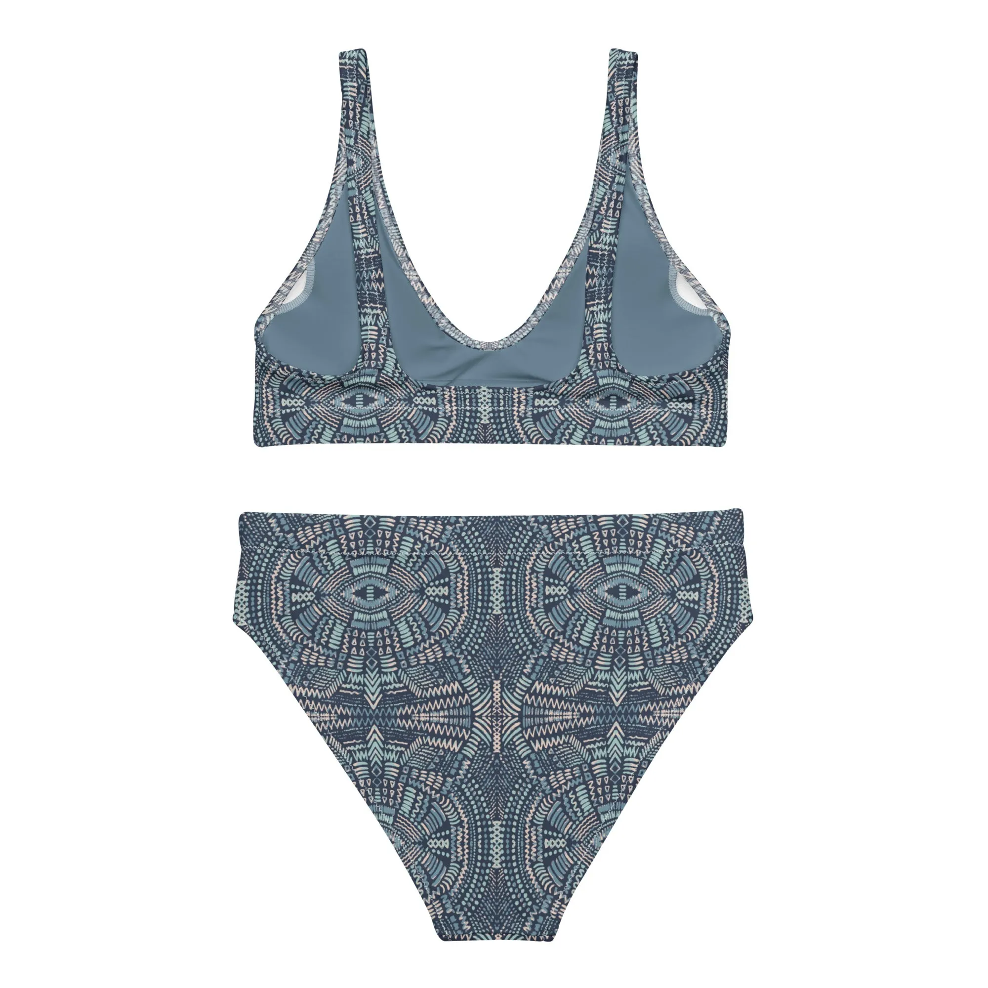 High Waisted Bikini Womens (Glamourange Luxury Bikini High Waisted - 0060 Patterns Model)
