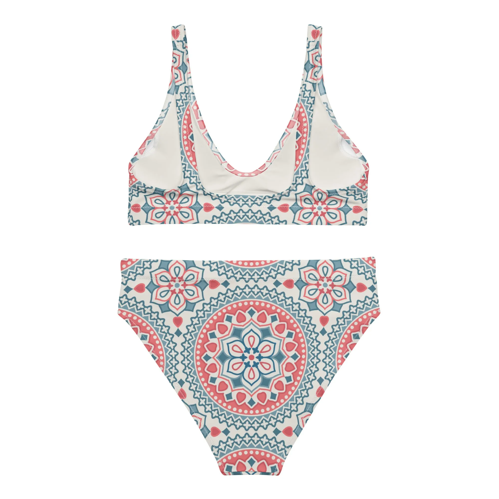 High Waisted Bikini Womens (Glamourange Luxury Bikini High Waisted - 0089 Patterns Model)