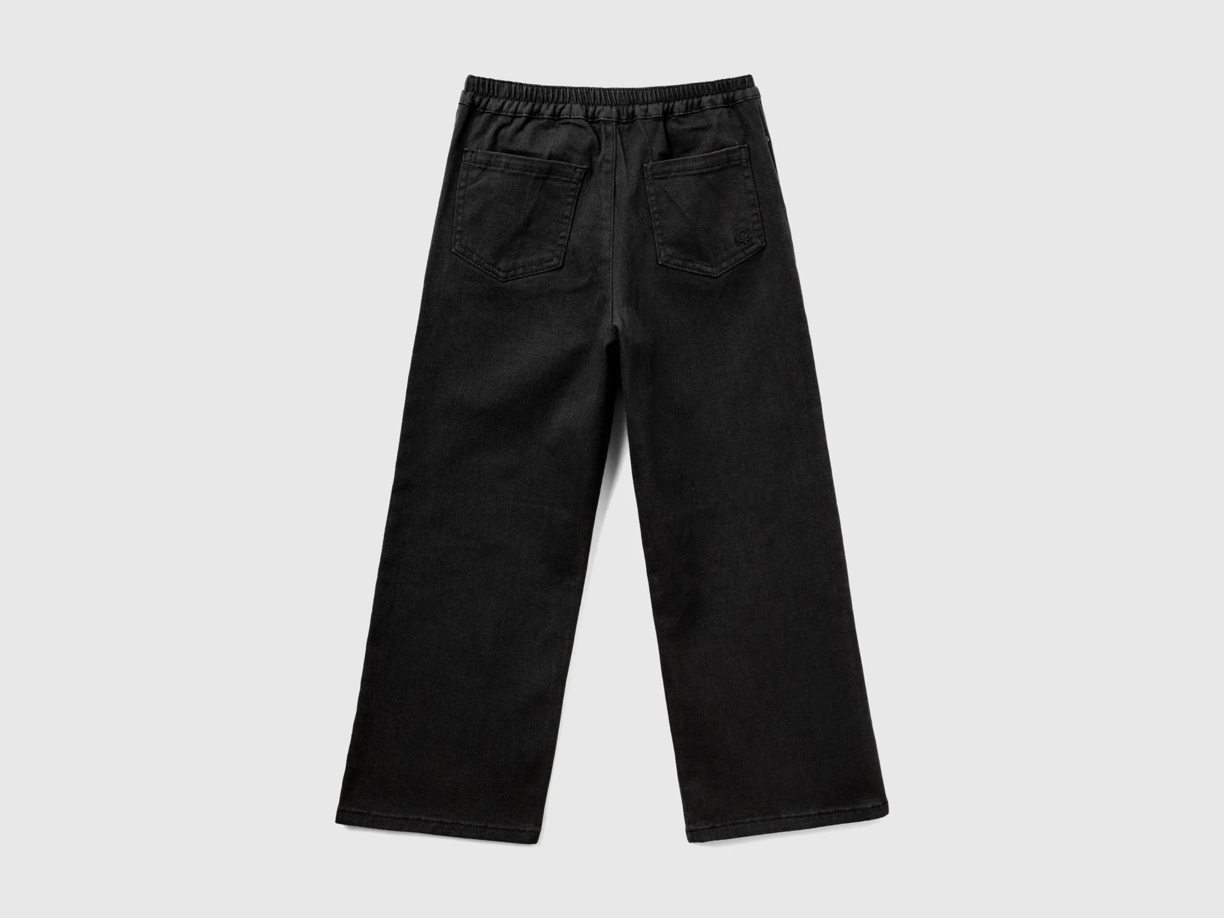 High-waisted straight fit trousers