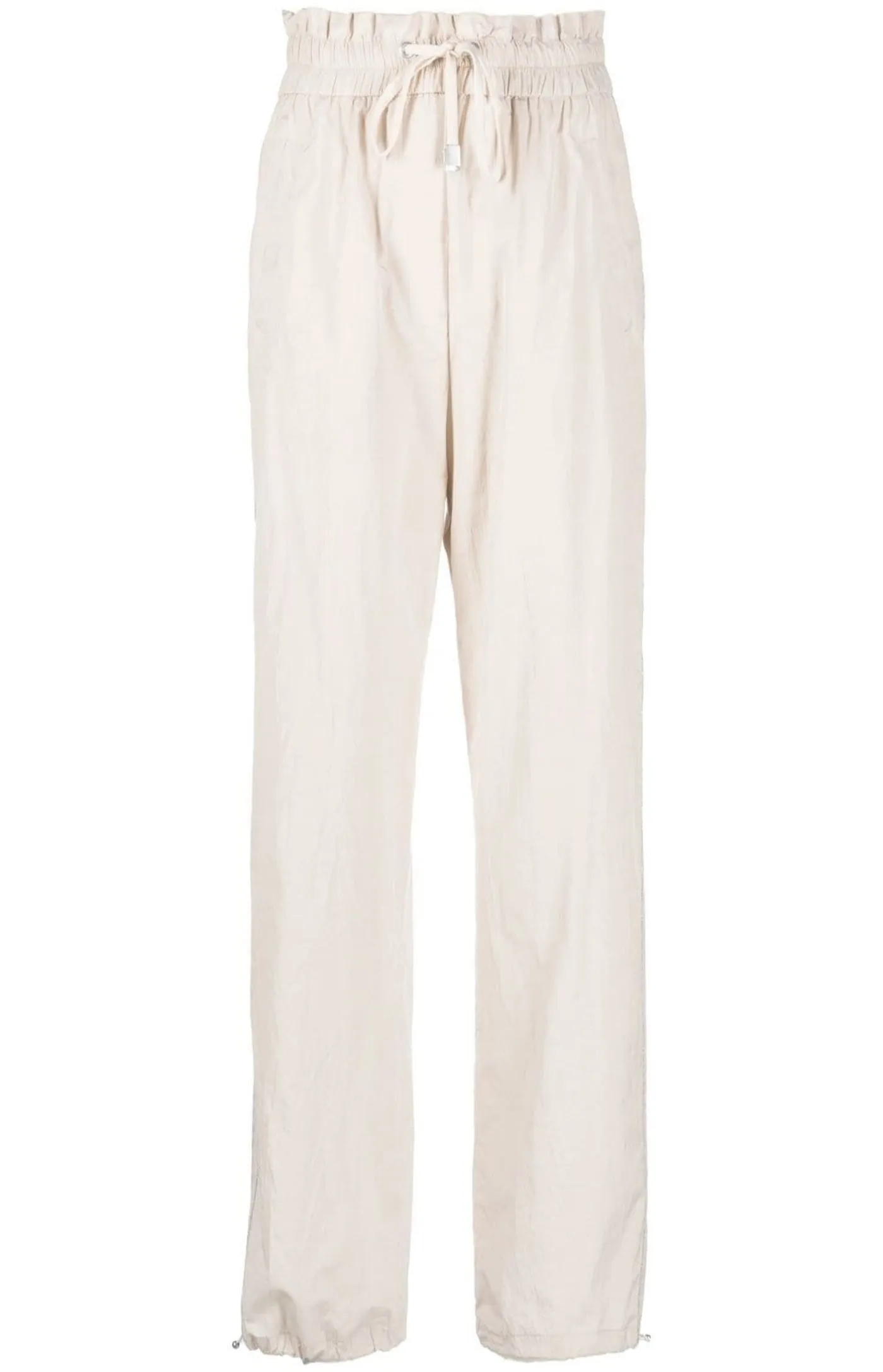 High-waisted tapered trousers