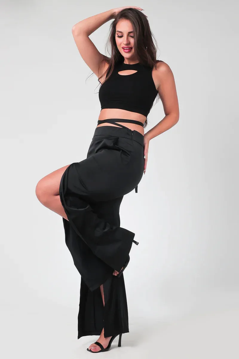 High Zipper Flow Pants - Armaia