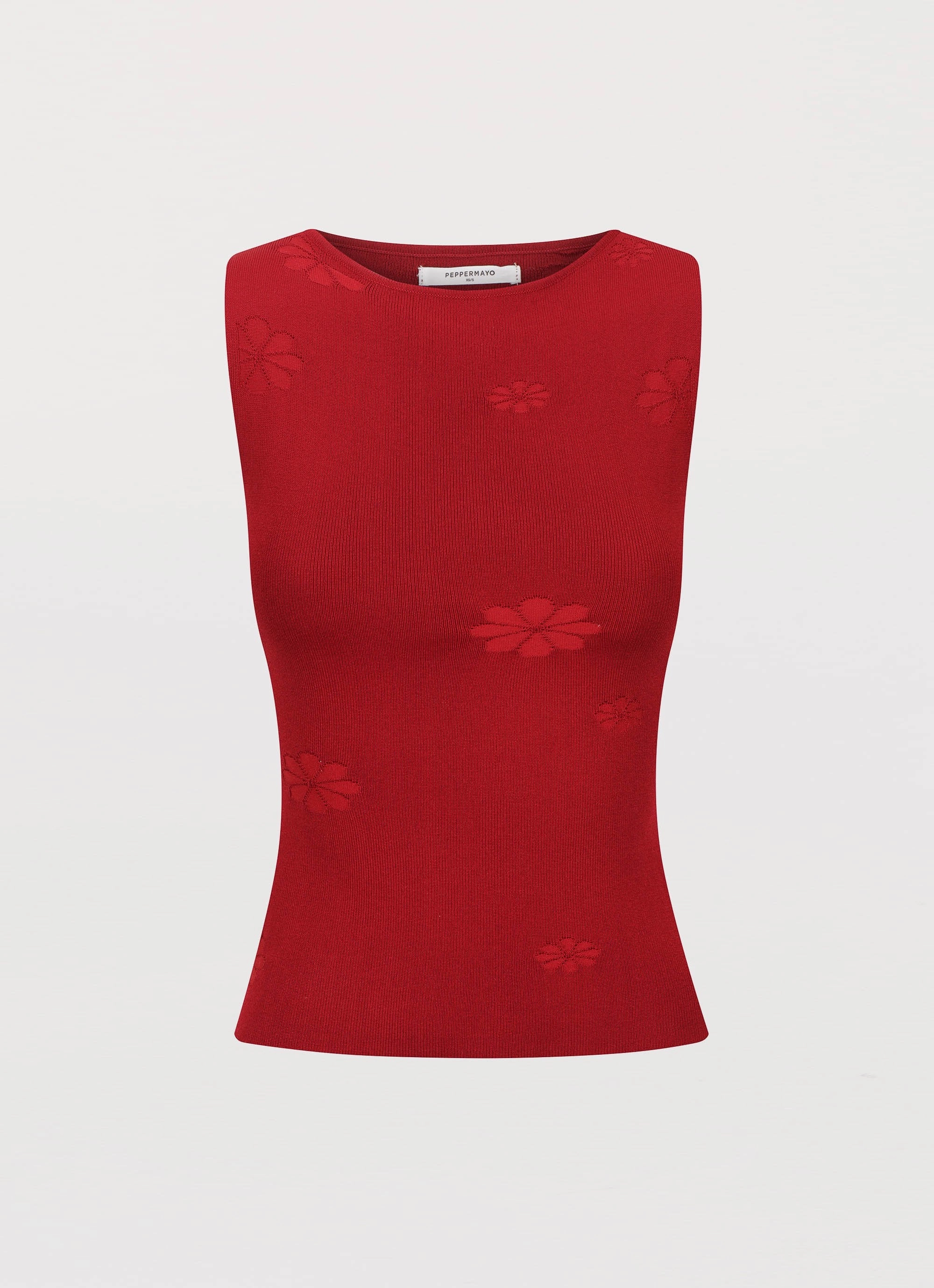Holly Knit Tank - Rouge Red