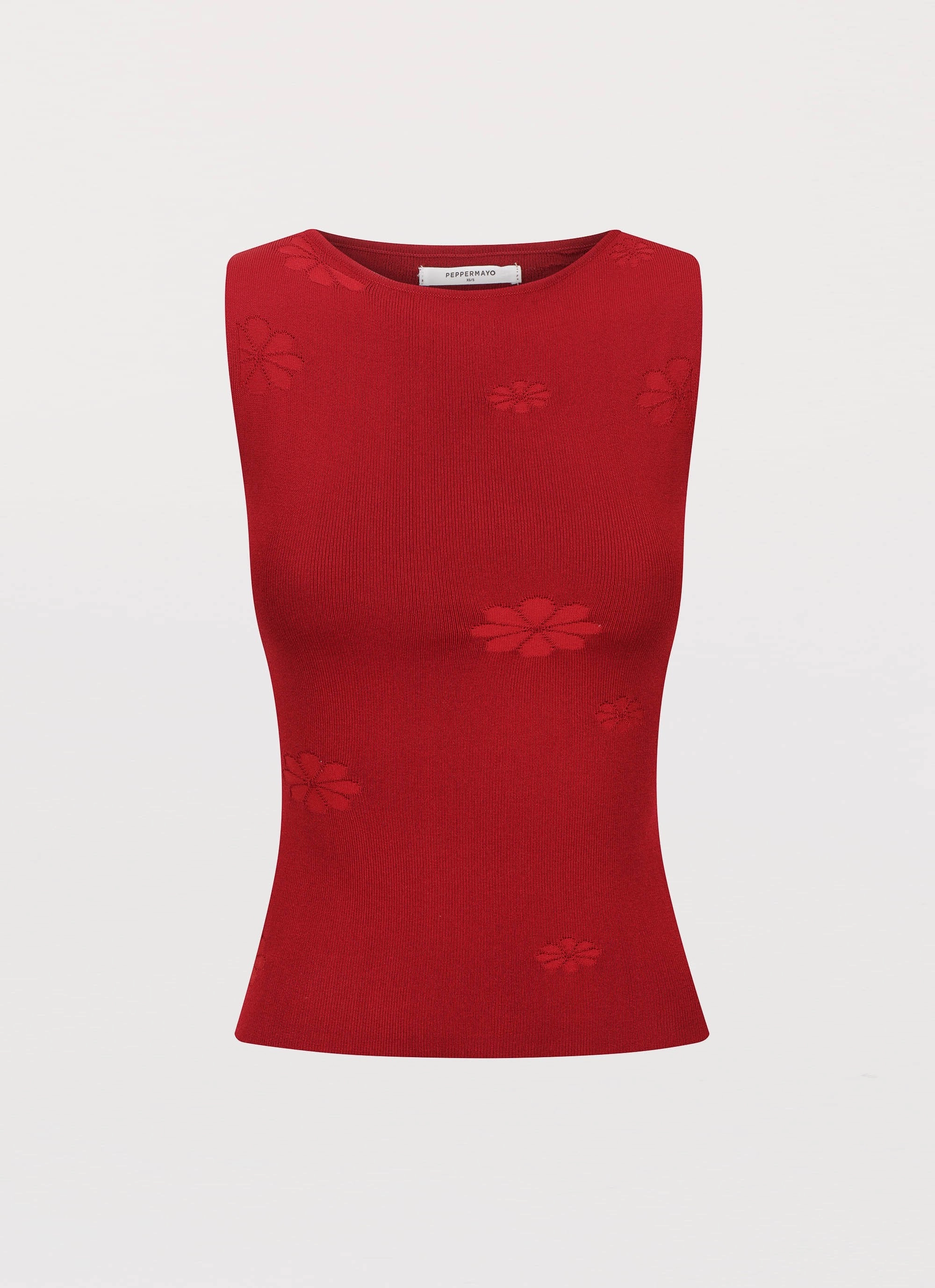 Holly Knit Tank - Rouge Red