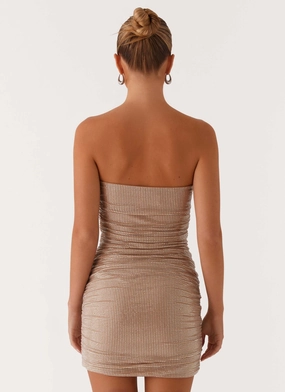 Hollywood Dream Rhinestone Mini Dress - Silver Rhinestone Hollywood Dream Rhinestone Mini Dress - Silver Rhinestone