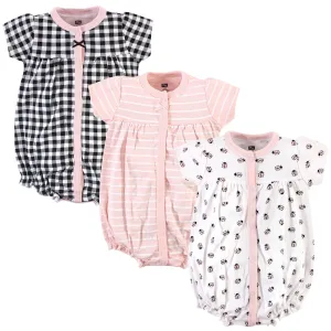 Hudson Baby Cotton Rompers, Ladybug
