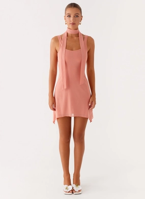 Hudson Mini Dress - Peach Hudson Mini Dress - Peach