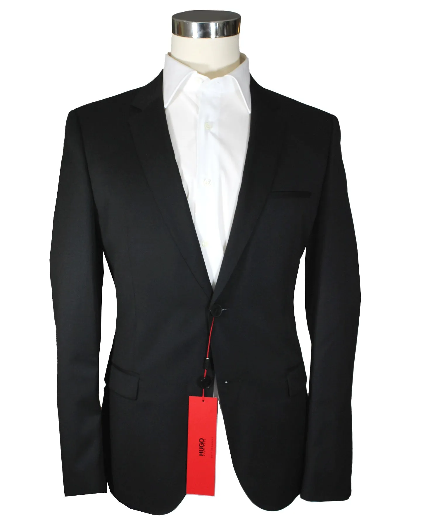 Hugo Boss Sport Coat Black - Wool Blazer EU 50 / US 40 L Slim Fit REDUCED - SALE