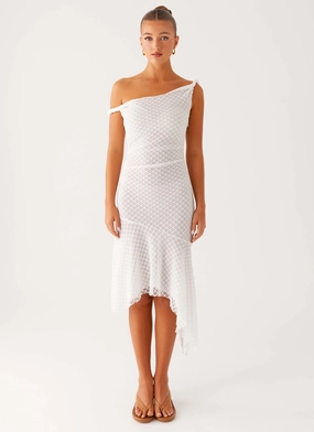 Huntah Midi Dress - Ivory Huntah Midi Dress - Ivory
