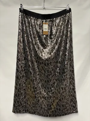 Hush Silver Sequin Pencil Skirt 16 BNWT