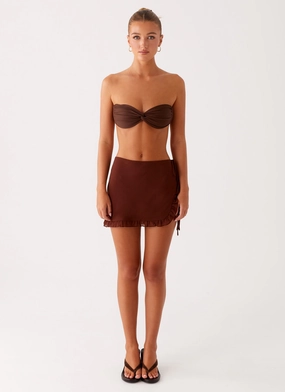 Iggy Mini Skirt - Chocolate Iggy Mini Skirt - Chocolate