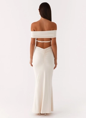 Illusion Maxi Dress - Ivory Illusion Maxi Dress - Ivory
