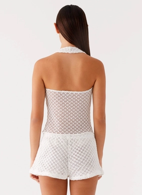 Imaan Halter Top - White Imaan Halter Top - White