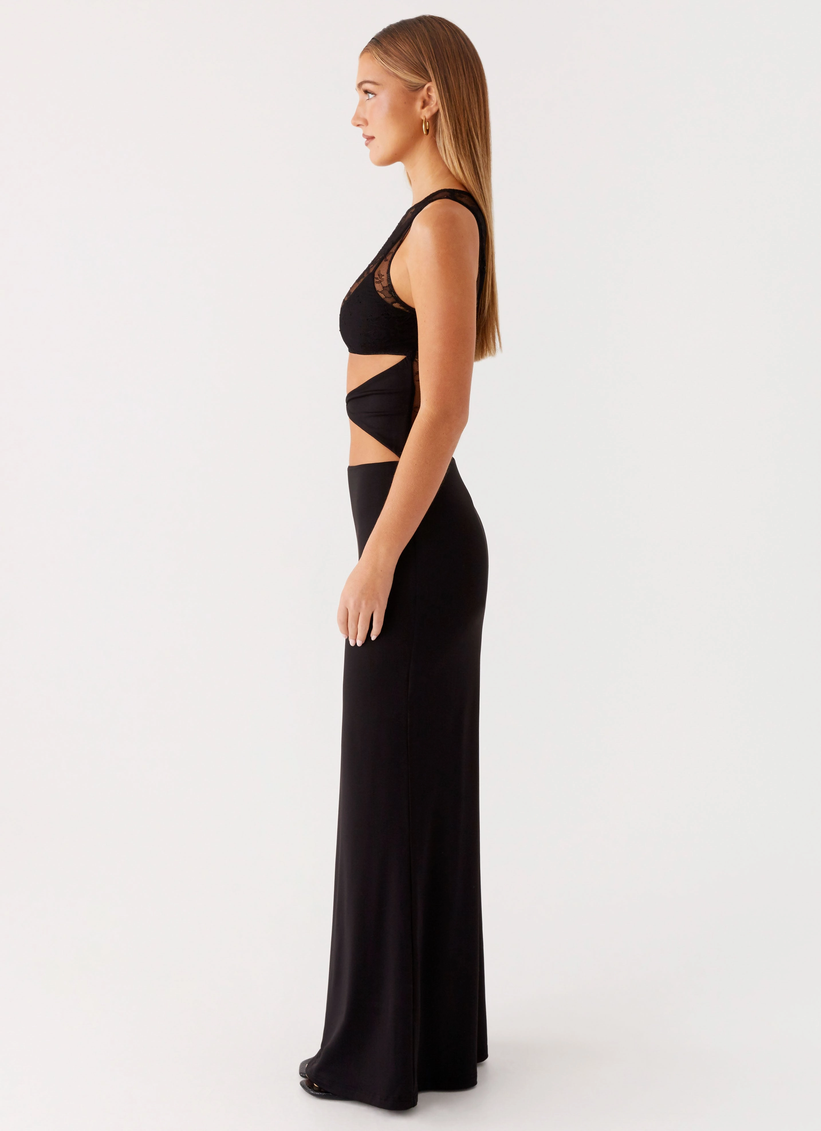 Imperial Maxi Dress - Black