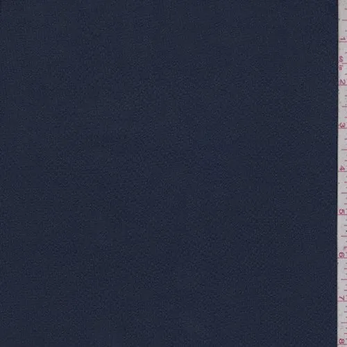 Ink Blue Mini Grid Silk Chiffon Fabric