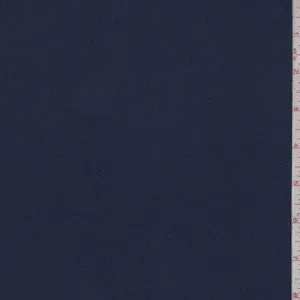 Ink Blue Mini Grid Silk Chiffon Fabric