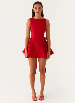 Invited Mini Dress - Red Invited Mini Dress - Red