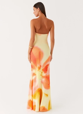 Iroha Strapless Maxi Dress - Mimosa Blossom Iroha Strapless Maxi Dress - Mimosa Blossom