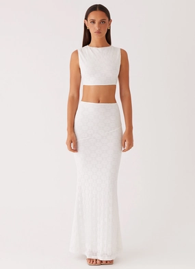 Issey Maxi Skirt - White Issey Maxi Skirt - White